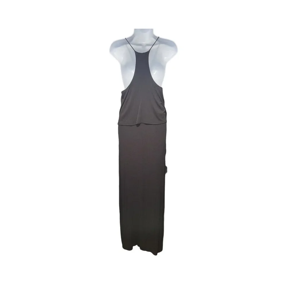 Black Stella Luce halter maxi dress - Picture 2 of 6